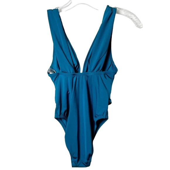 TRINA TURK SOLID WRAP FRONT ONE PIECE WOMEN SWIMSUIT SIZE 0 NEW WITH TAGS - Picture 2 of 4